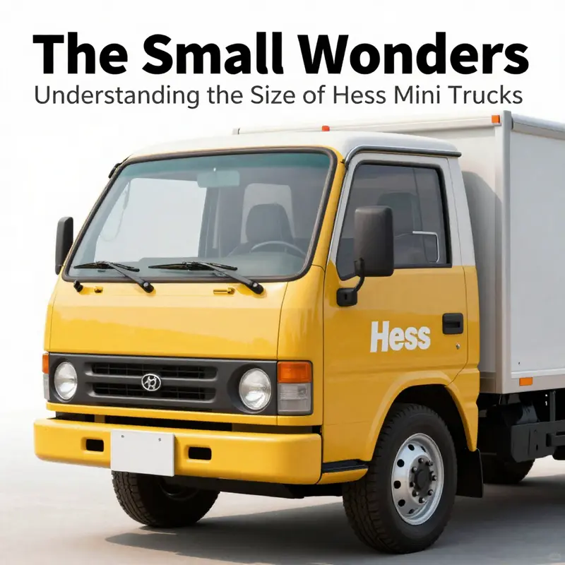 The precise dimensions of Hess Mini Trucks, highlighted for collectors.