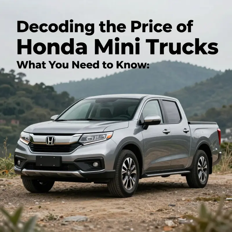 A breakdown of various pricing tiers for Honda mini trucks against comparable vehicles.