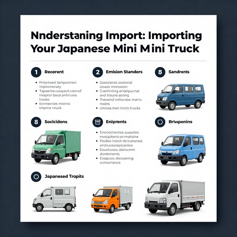 Overview of import regulations for Japanese mini trucks.
