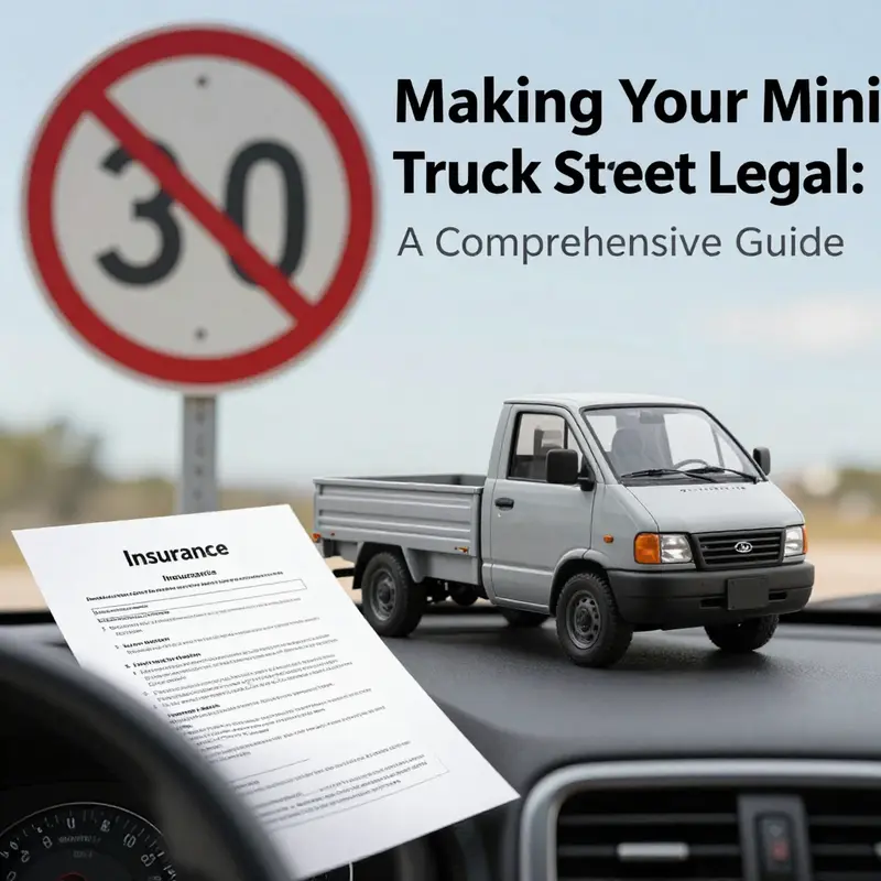 Ensuring your mini truck qualifies for street use at the DMV.