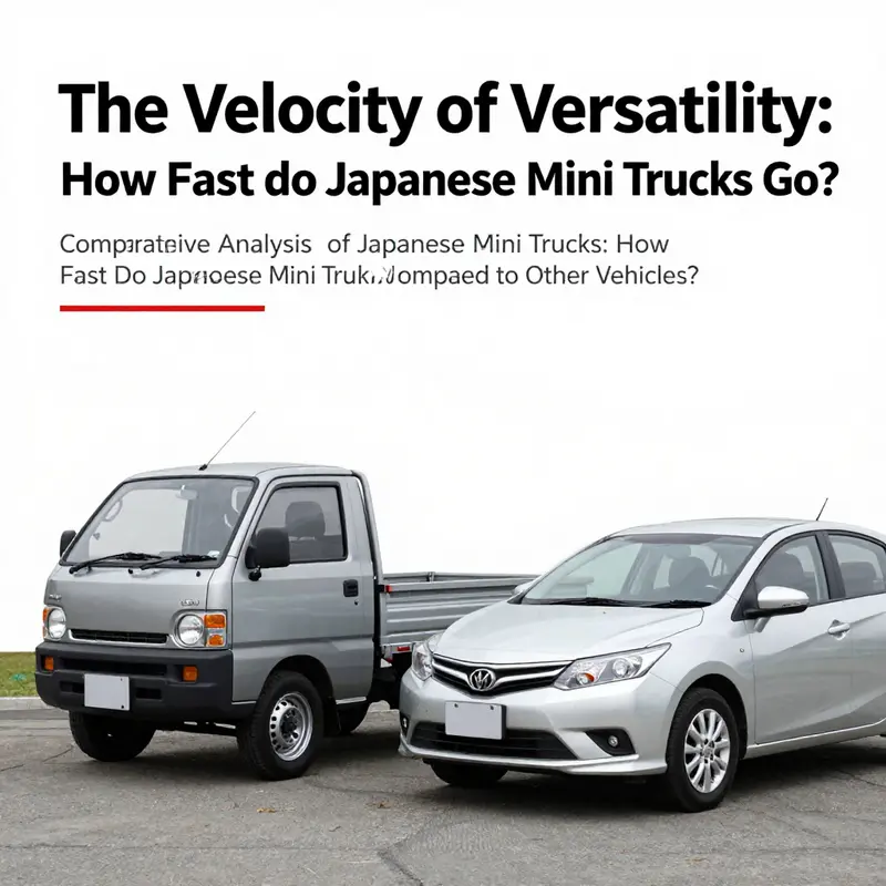 Understanding speed limitations showcases Japanese mini trucks in action.