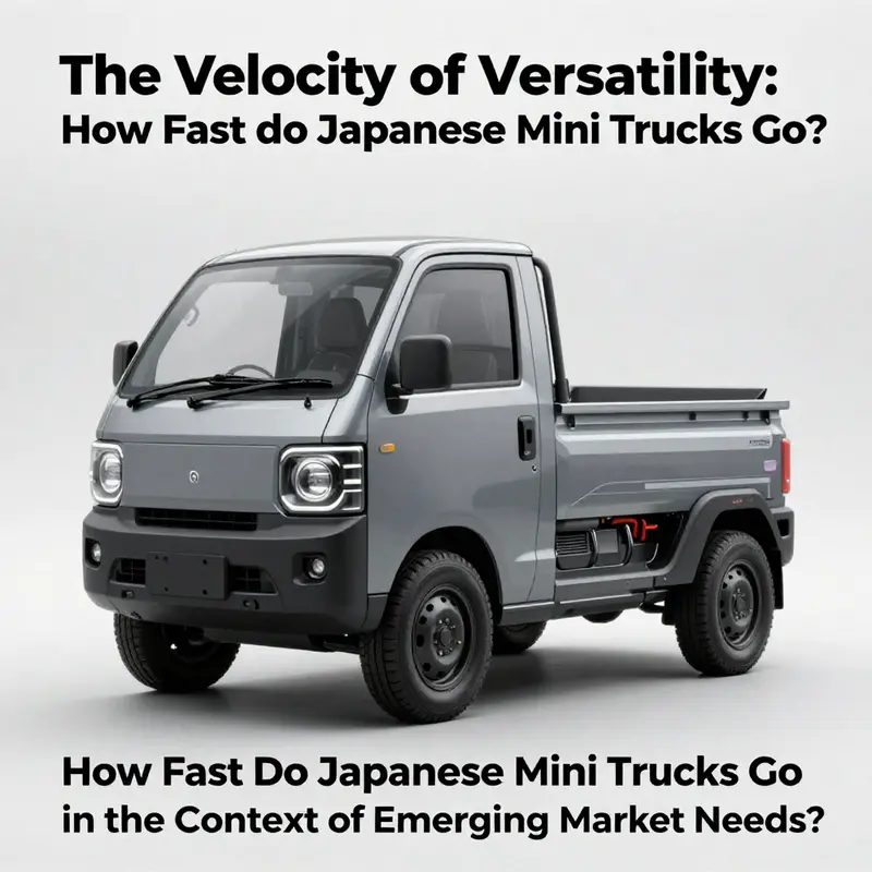 Understanding speed limitations showcases Japanese mini trucks in action.
