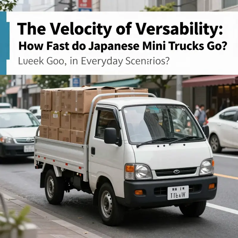 Understanding speed limitations showcases Japanese mini trucks in action.