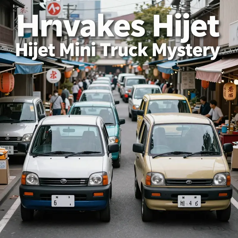 Daihatsu Hijet mini truck is known for its compact design and practical utility.