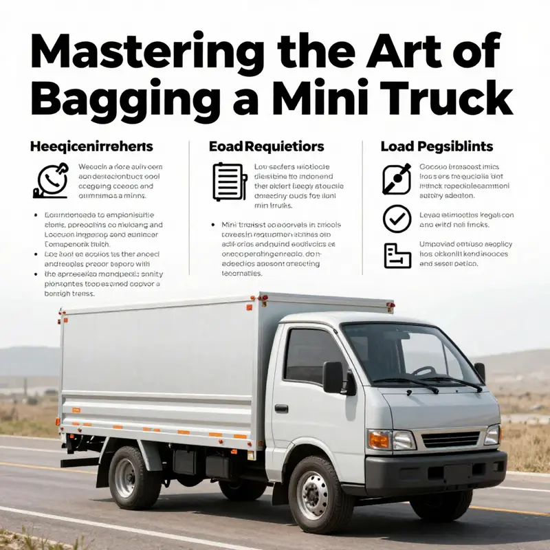 Properly loading a mini truck with goods ensures safe transport.