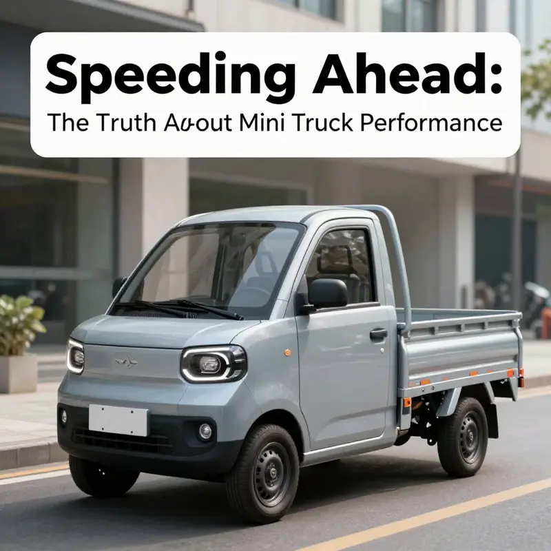 Low-speed mini electric cargo trucks are ideal for urban delivery with a maximum speed of 60 km/h.