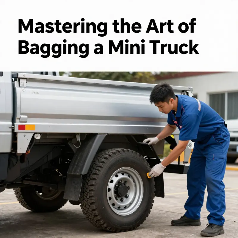 Properly loading a mini truck with goods ensures safe transport.