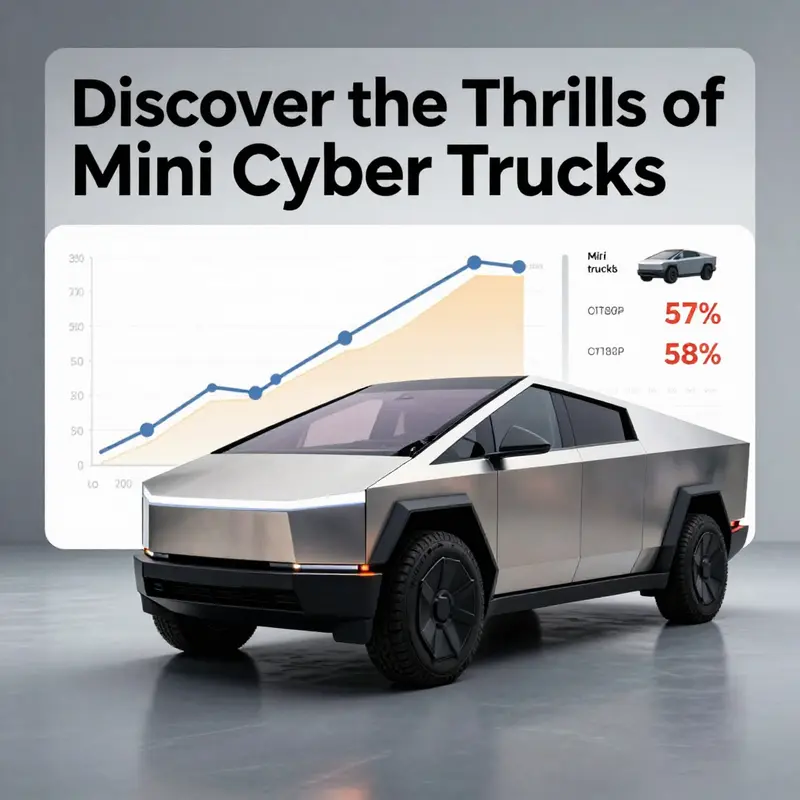 The Tesla Magnetic Levitation Mini Cybertruck model floating elegantly in a modern workspace.