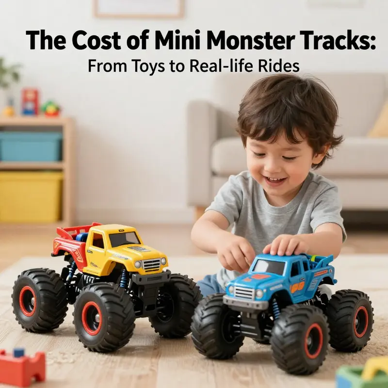 A vibrant collection of collectible and toy mini monster trucks highlights their range and appeal.