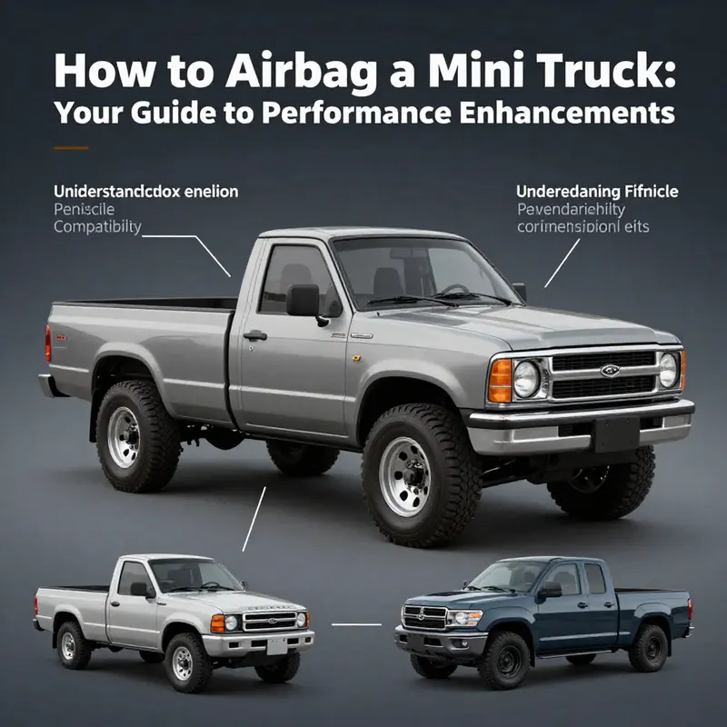 Installing an air suspension system enhances performance and ride quality in mini trucks.
