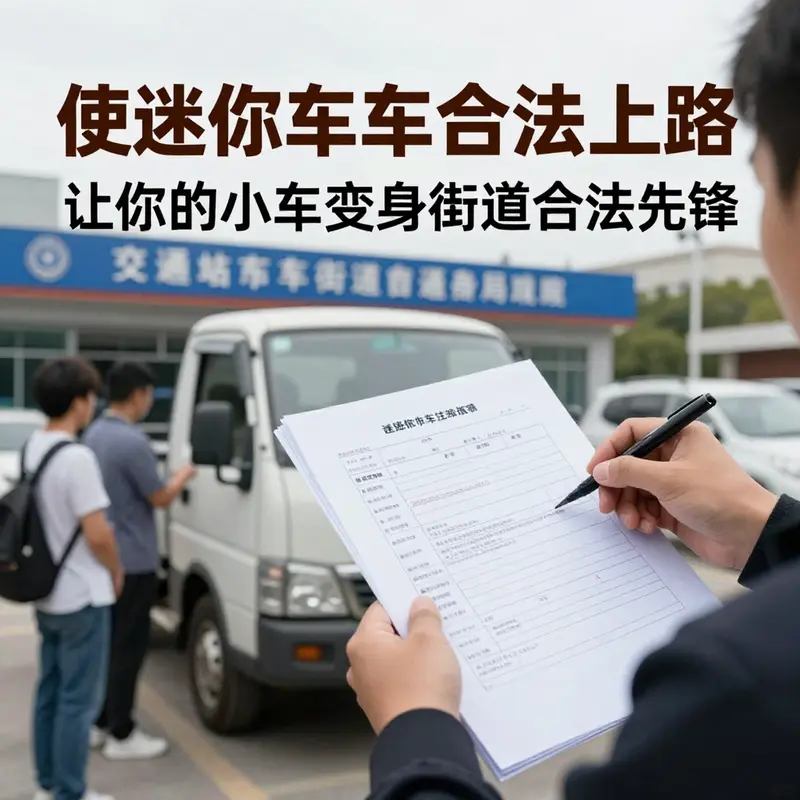 确认车辆分类是使迷你卡车合法上路的重要第一步。