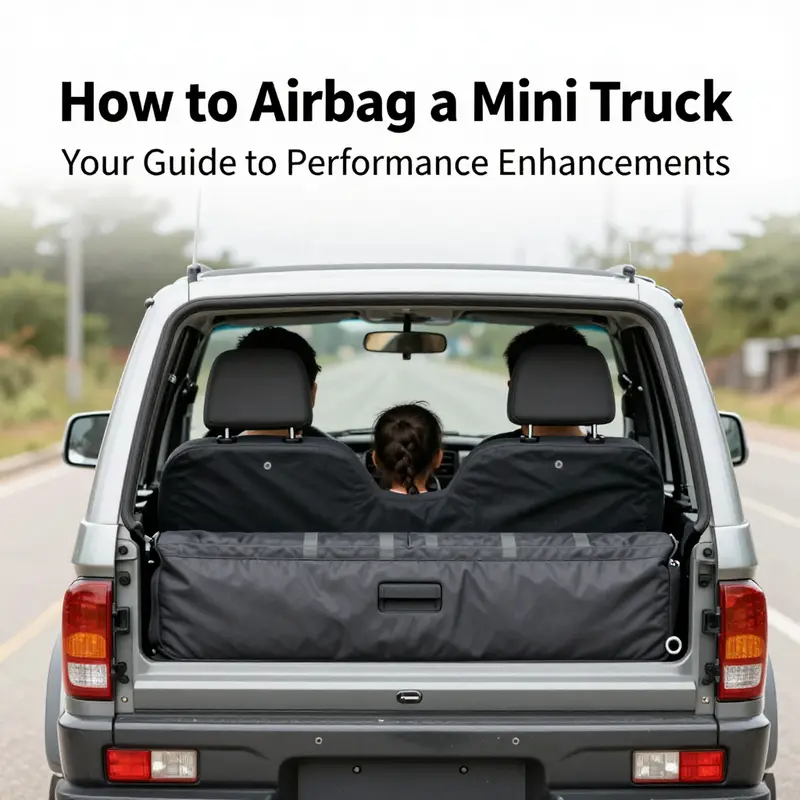 Installing an air suspension system enhances performance and ride quality in mini trucks.