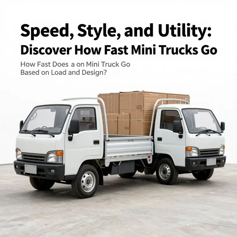 Mini trucks bustling on urban streets, ideal for city deliveries.