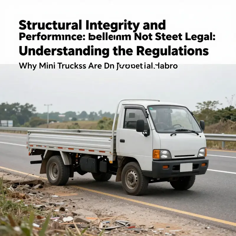 The lack of essential safety features in mini trucks makes them unsuitable for street use.