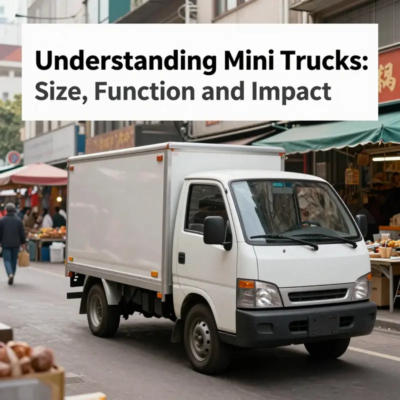 A visual representation of various types of mini trucks in compliance with regulations.