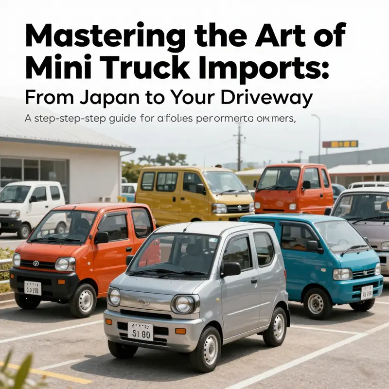 A lineup of vibrant mini trucks under the sun, showcasing their appeal and utility.