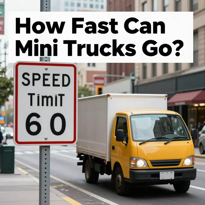 Illustration of mini truck speed classifications demonstrating varying speeds.