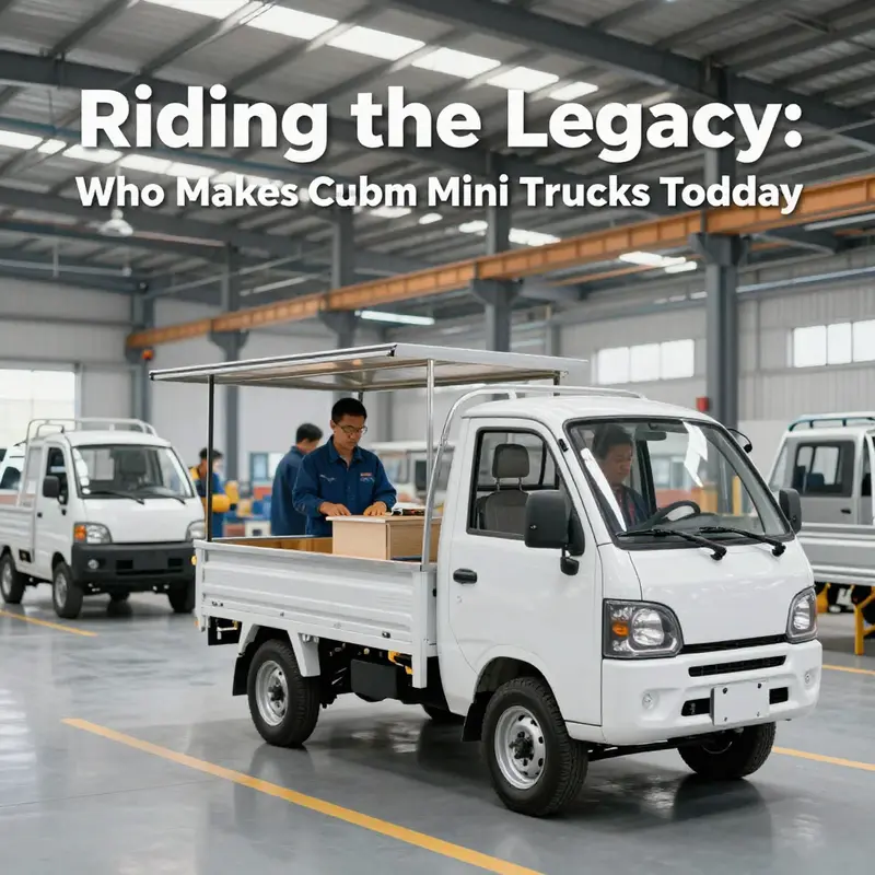 An early Cushman factory showcasing the original mini trucks that shaped the brand’s legacy.