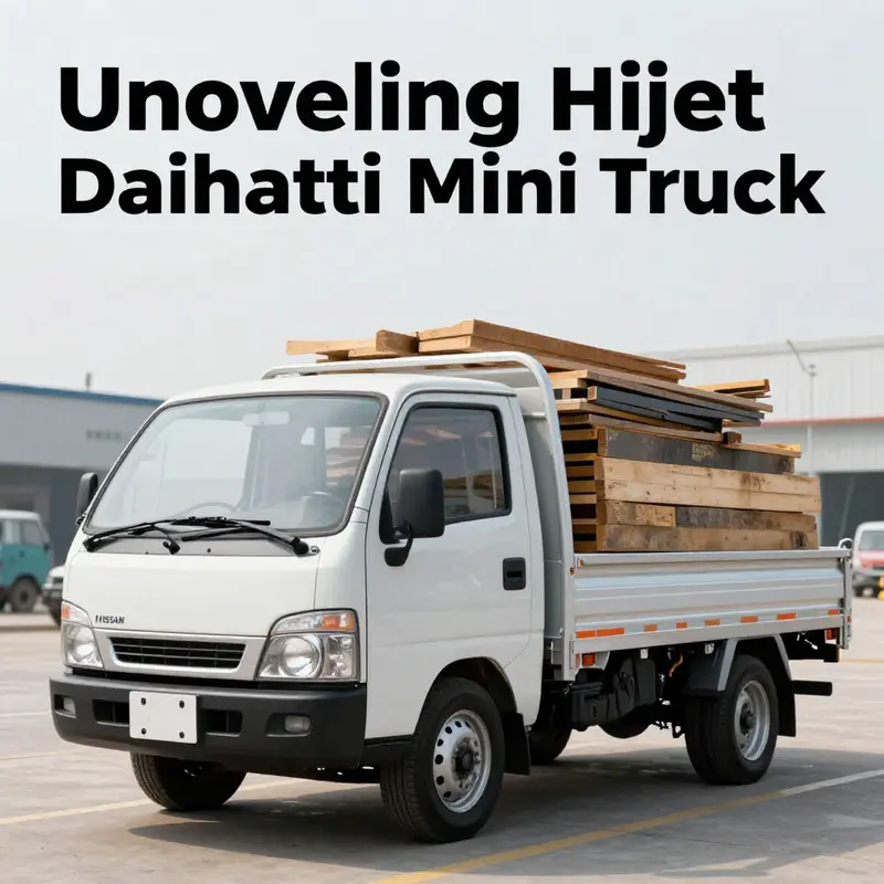 Daihatsu Hijet mini truck is known for its compact design and practical utility.