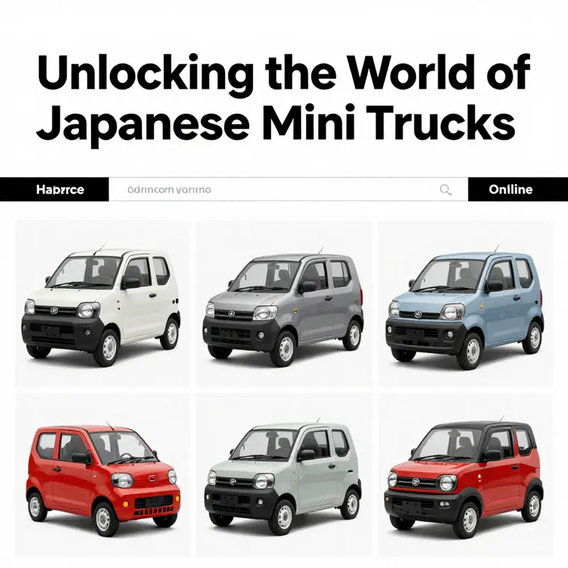 Exploring the wide array of Japanese mini trucks available on popular online marketplaces.
