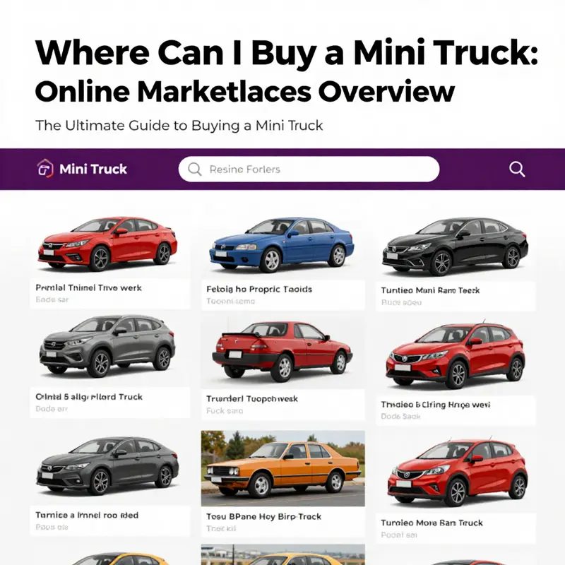 Explore a variety of mini trucks available online with detailed listings and pricing.