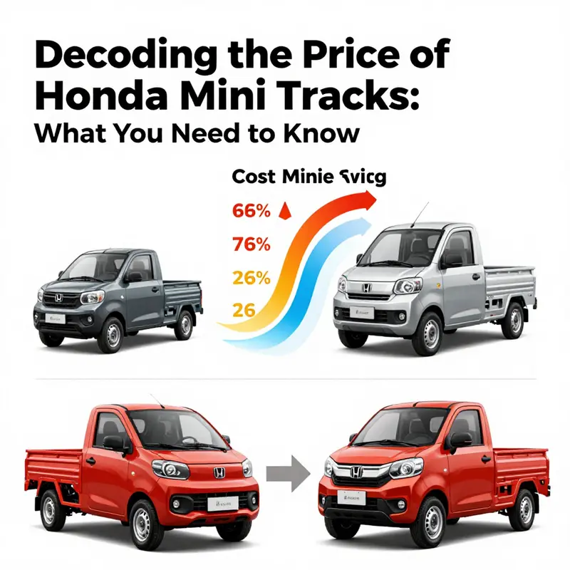 A breakdown of various pricing tiers for Honda mini trucks against comparable vehicles.