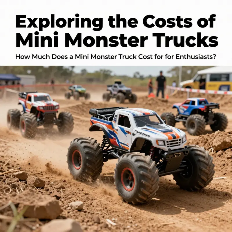 A diverse array of children’s mini monster trucks designed for fun and play.
