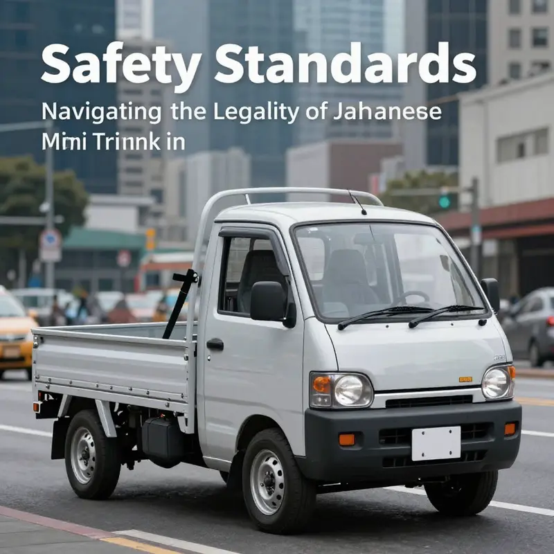 A Japanese mini truck parked in California, highlighting the relevance of emissions standards.
