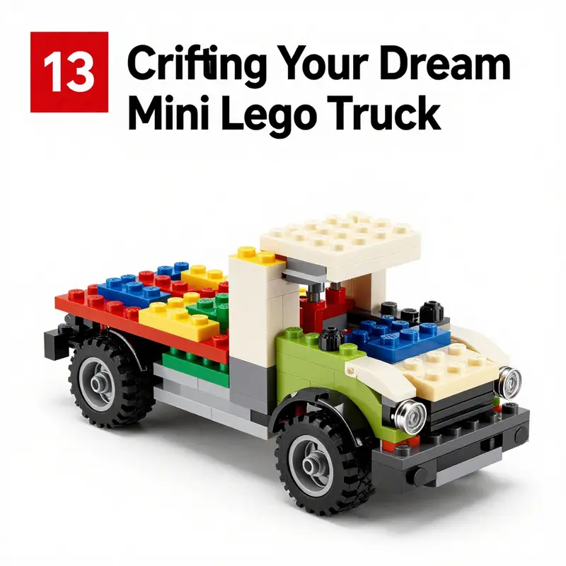 The base structure is fundamental for any mini LEGO truck—a 6×6 baseplate stands strong.