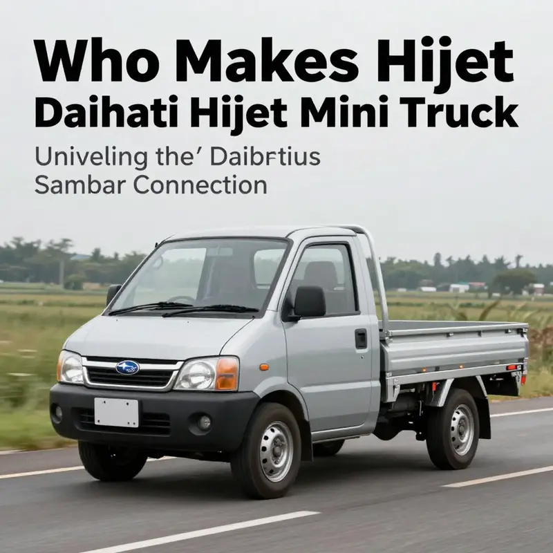 Daihatsu Hijet mini truck is known for its compact design and practical utility.