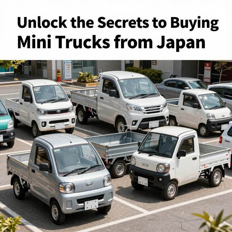 An overview of diverse mini truck models highlighting their compact nature and functionality.