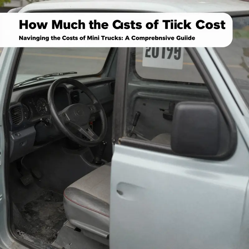 A showcase of new mini trucks highlighting various models available on the market.