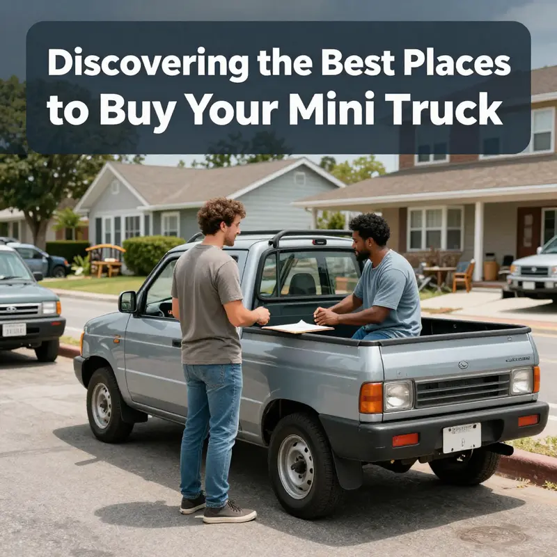 Global B2B marketplaces offer vast selection and competitive pricing for mini trucks.