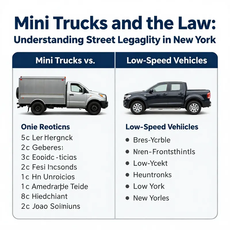 Mini trucks must meet specific legal requirements to be street legal in New York.