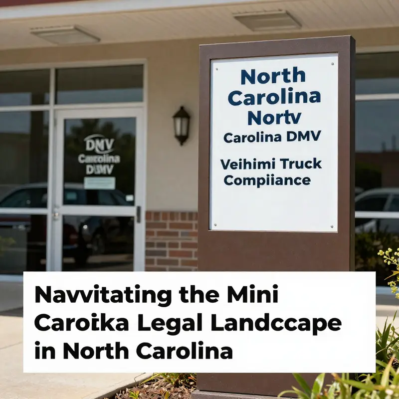 Mini trucks in North Carolina, navigating legal requirements for road use.