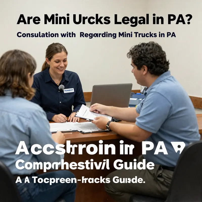 A variety of mini trucks parked in a Pennsylvania driveway, emphasizing ownership diversity.