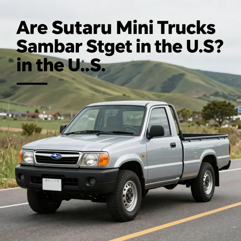 A Subaru Sambar mini truck navigating a scenic road, representing the complexities of legality.
