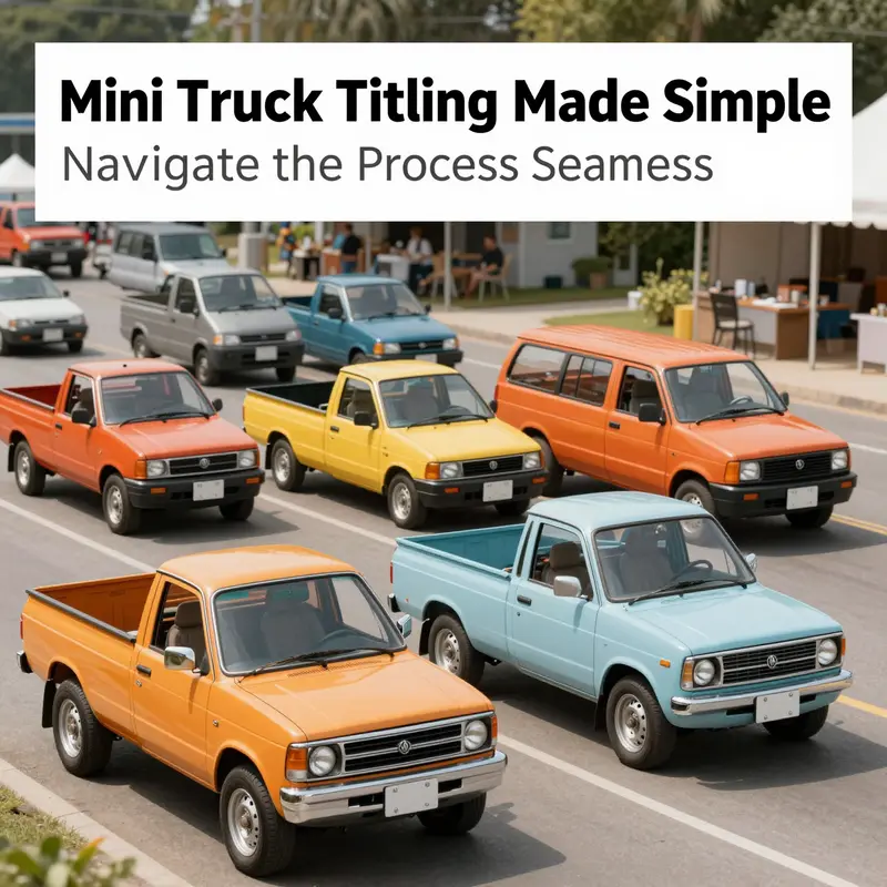Mini trucks being utilized for business and personal use, highlighting their versatility.