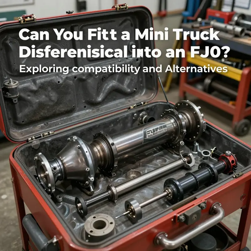 Comparing the Toyota FJ40 with a mini truck differential to assess compatibility.