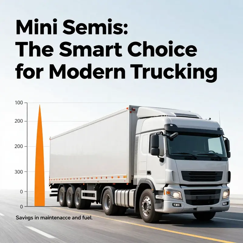 Mini semis skillfully navigate urban environments, improving delivery efficiency.