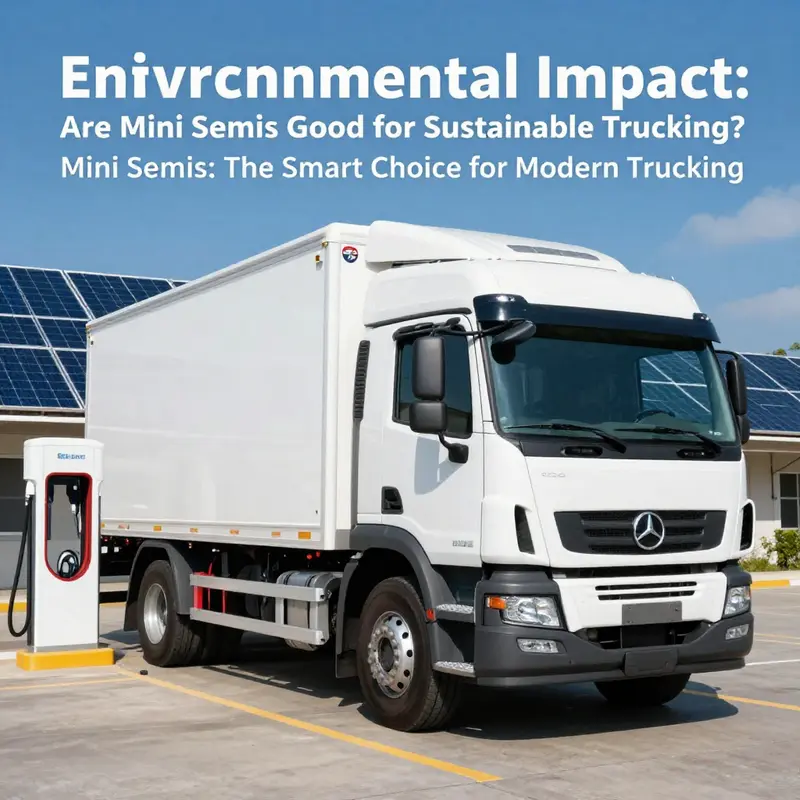 Mini semis skillfully navigate urban environments, improving delivery efficiency.