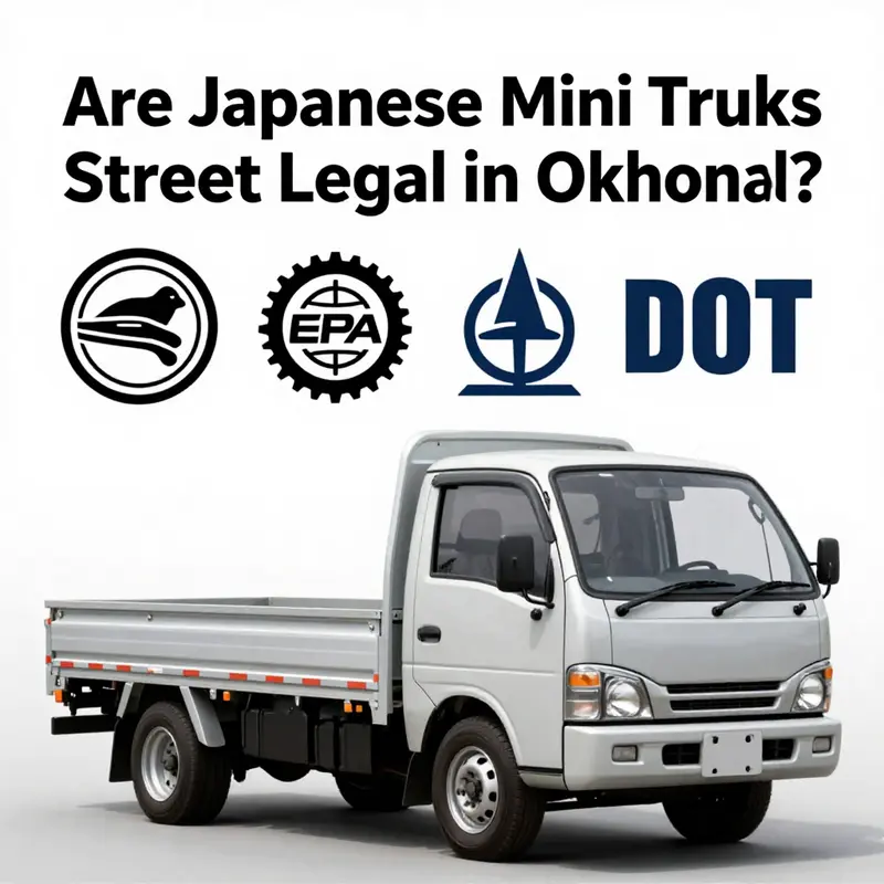 A vibrant Japanese mini truck reflecting the local ambiance of Oklahoma.
