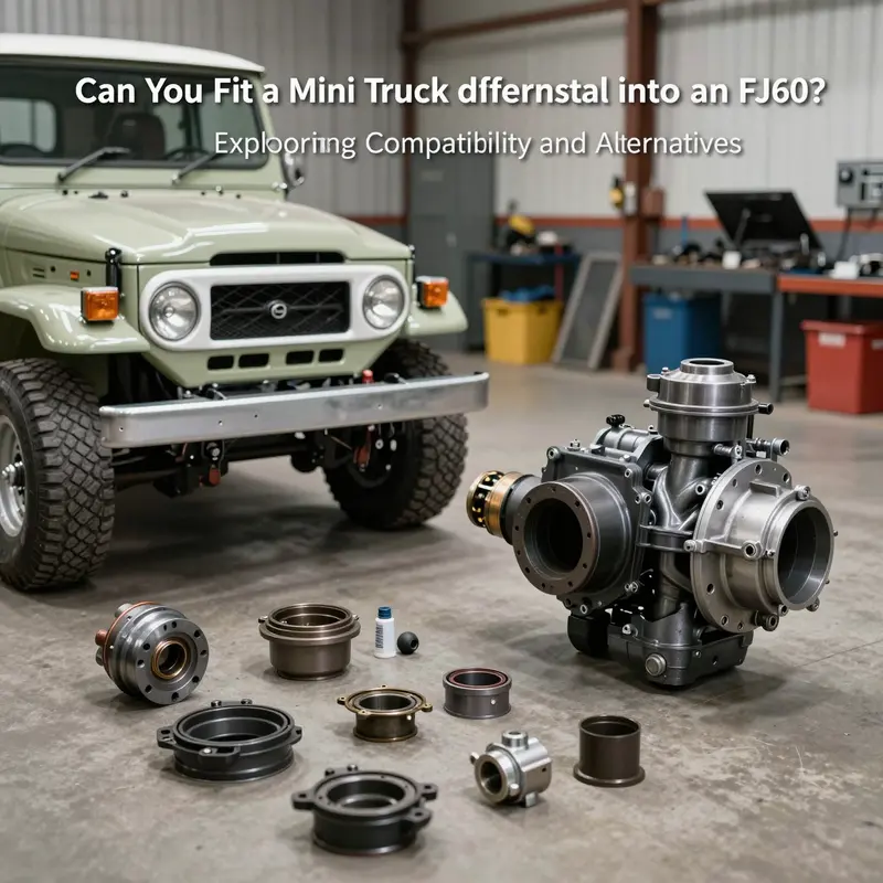 Comparing the Toyota FJ40 with a mini truck differential to assess compatibility.