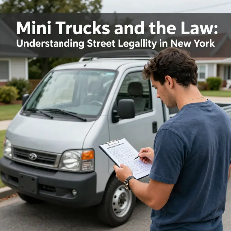Mini trucks must meet specific legal requirements to be street legal in New York.