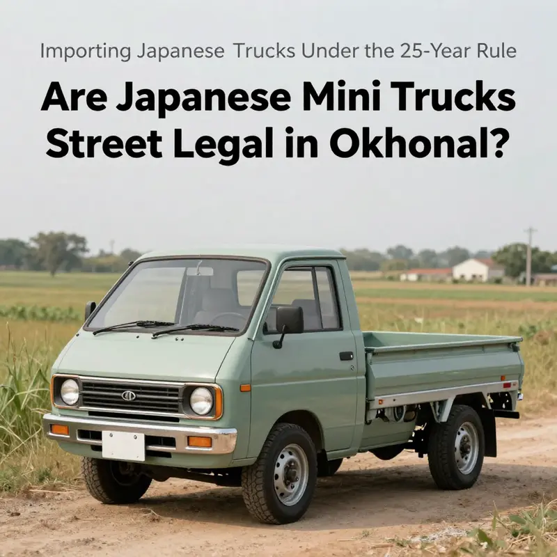 A vibrant Japanese mini truck reflecting the local ambiance of Oklahoma.