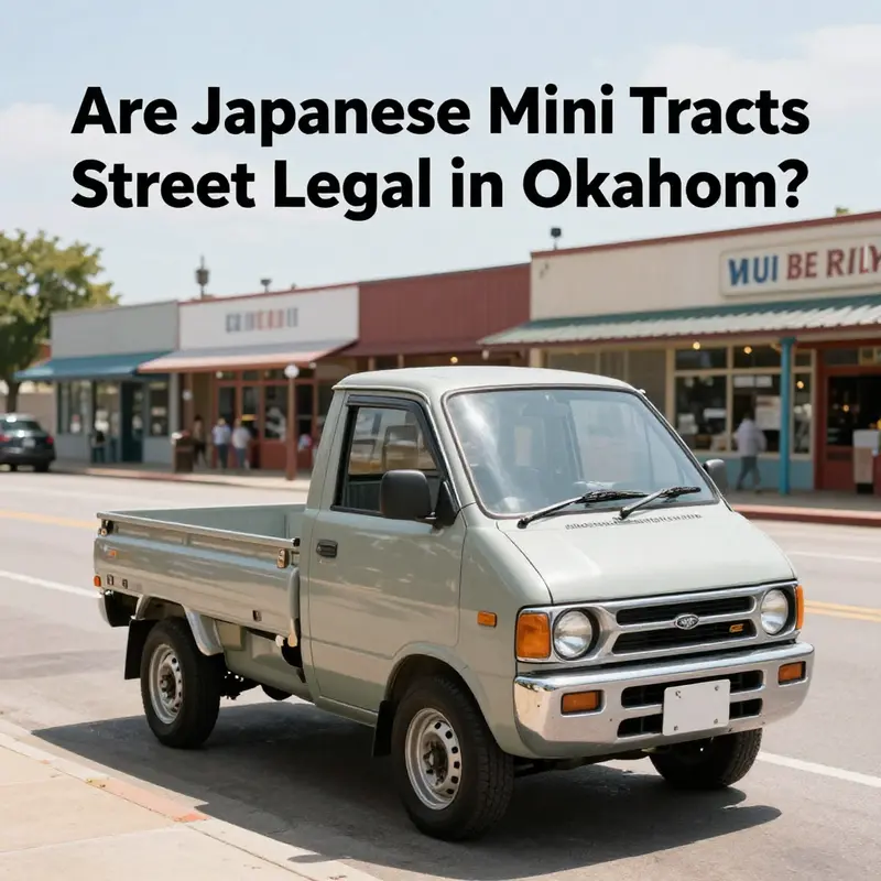A vibrant Japanese mini truck reflecting the local ambiance of Oklahoma.