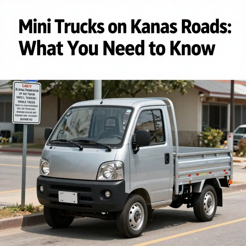 Understanding the legal framework governing mini trucks in Kansas.