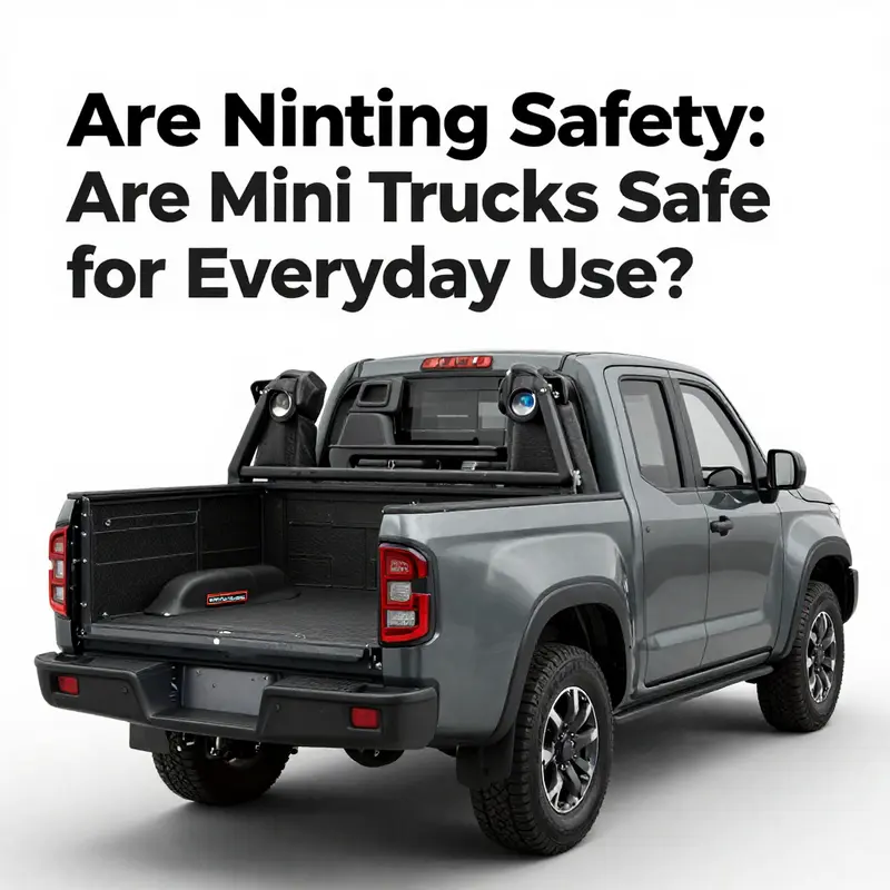 Modern mini trucks equipped with high-strength steel frameworks and reinforced structures promote occupant safety.