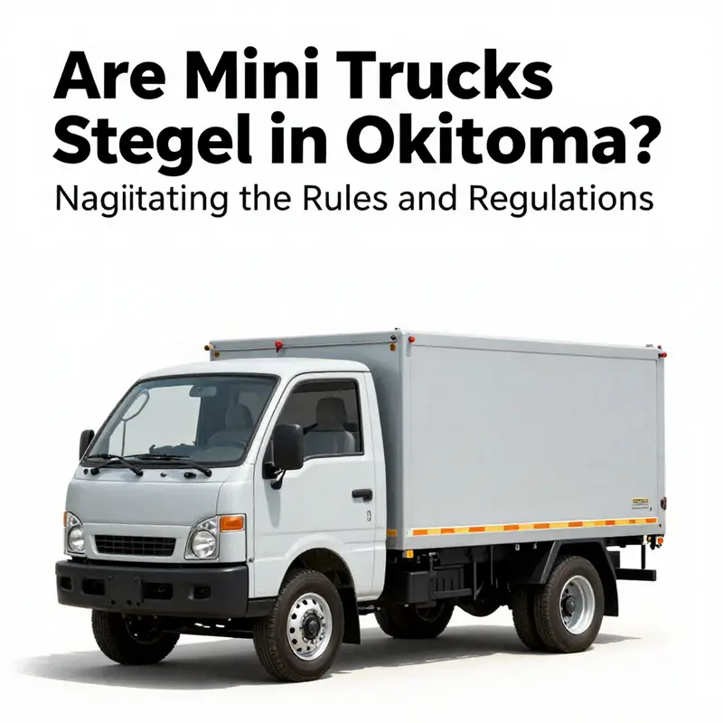 Key regulations for mini trucks to be street legal in Oklahoma.