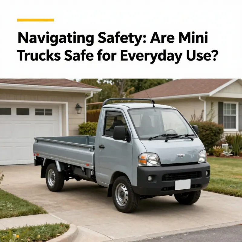 Modern mini trucks equipped with high-strength steel frameworks and reinforced structures promote occupant safety.